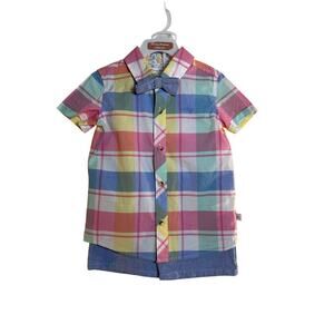 TOMMY BAHAMA Boy’s 3-Piece Short Outfit with Bow Tie / Size: 3T